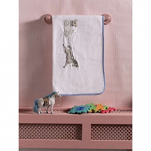 Плед флисовый Kidboo Little Farmer, 100% полиэстер, размер 80 х 120 см, blue (Kidboo, 00-0012025 blue)